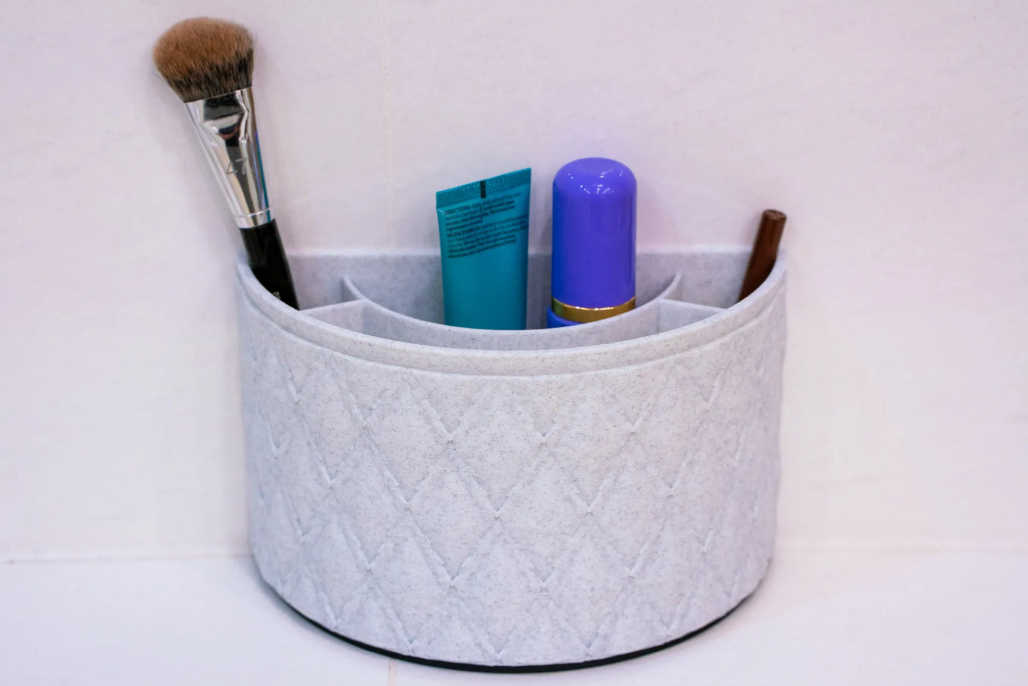 Half makeup organizer - Marble look