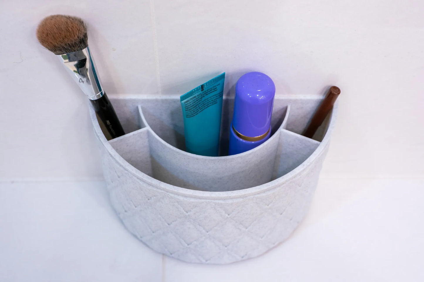Half makeup organizer - Marble look