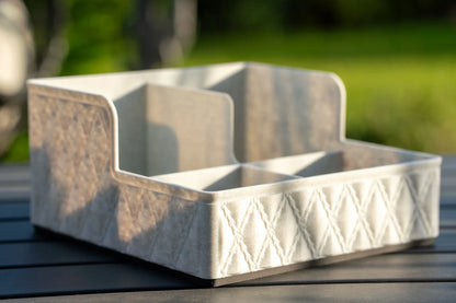 Firkantet organizer - Marmor look