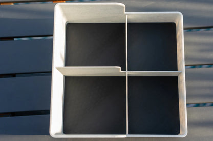 Firkantet organizer - Marmor look
